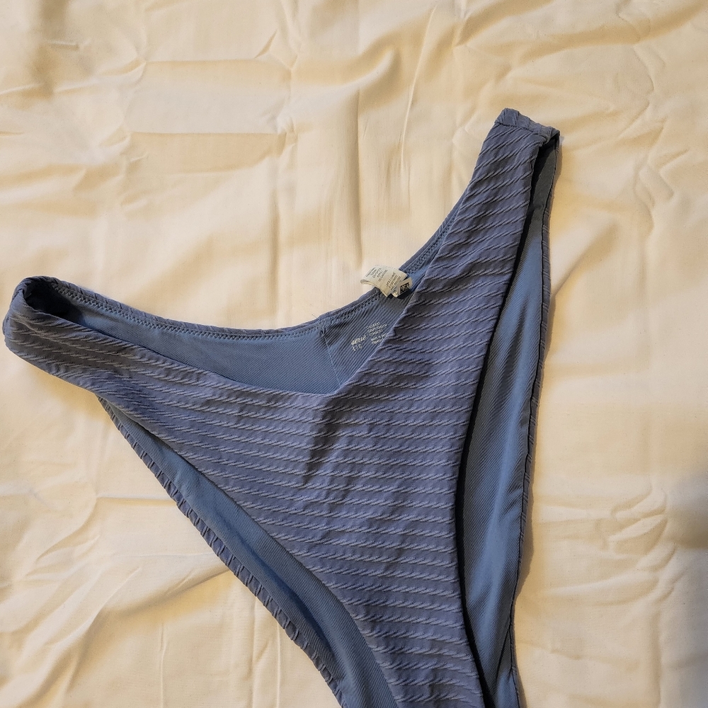 Aerie Jacquard Super High Cut Cheekiest Bikini Bottom